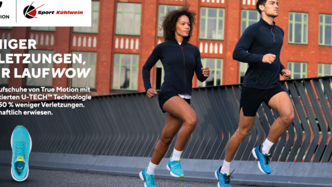 Entdecke das Lauferlebnis der Zukunft: True Motion Laufschuhe mit U-TECH™
